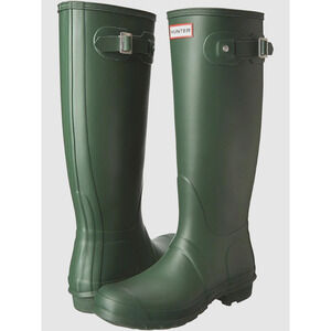 Hunter Women's Original Tall Rain Boots Waterproof , Hunter Green, Size 9